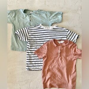 Zara and H&M boys Shirts - Blue, striped and rust
